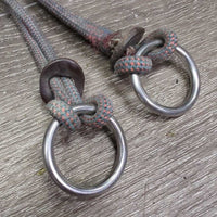 2 Nylon Rope Gag Cheeks *gc/fair, dirty, faded, stains, v.torn end
