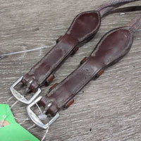 2 Nylon Rope Gag Cheeks *gc/fair, dirty, faded, stains, v.torn end
