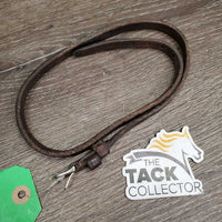 Leather Flash Strap Only, 2 keepers *gc/fair, clean, residue, older, scrapes?chews, faded
