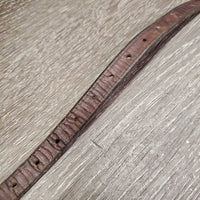 Leather Flash Strap Only, 2 keepers *gc/fair, clean, residue, older, scrapes?chews, faded
