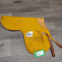 Wool Fitted Racing Pad *fair, pilly, dirty, film, stains, mnr hair, unstitched, rubs, dry, cracks
