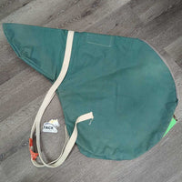 Hvy Cotton - Canvas Jump Saddle Carry - Storage Bag *gc, older, stains, discolored, sticker, unstitched seam edge
