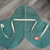 Hvy Cotton - Canvas Jump Saddle Carry - Storage Bag *gc, older, stains, discolored, sticker, unstitched seam edge

