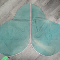 Hvy Cotton - Canvas Jump Saddle Carry - Storage Bag *gc, older, stains, discolored, sticker, unstitched seam edge
