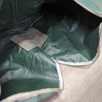Hvy Cotton - Canvas Jump Saddle Carry - Storage Bag *gc, older, stains, discolored, sticker, unstitched seam edge
