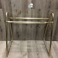 Metal Saddle Rack - Stand *gc/vgc, residue, scuffs, oxidized, scratches, scrapes
