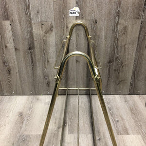 Metal Saddle Rack - Stand *gc/vgc, residue, scuffs, oxidized, scratches, scrapes