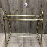 Metal Saddle Rack - Stand *gc/vgc, residue, scuffs, oxidized, scratches, scrapes
