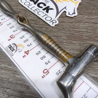 v.Thin Sweet Iron Lg Western D Ring Bit *vgc, clean, mnr rust, scuffs & rubs
