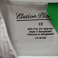 JUNIORS LS Show Shirt, snaps *gc, curled collar edge, older