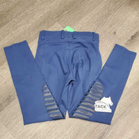 JUNIORS Cotton Euroseat Breeches, Pull On *vgc/gc, rubs, seam rubs & fading, mnr stains
