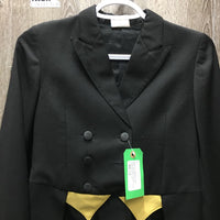 JUNIORS Shadbelly Show Jacket, attached pinny - points *gc, older, mnr snags, hair & bubbled
