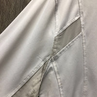 LS Show Sun Shirt, 1/4 snap up, snap collar, mesh sleeves *fair, v.dingy, stains, seam puckers, snags, stretched mesh, pits