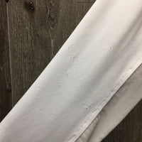 LS Show Sun Shirt, 1/4 snap up, snap collar, mesh sleeves *fair, v.dingy, stains, seam puckers, snags, stretched mesh, pits
