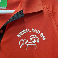SS Polo Shirt, 1/3 Button Up "National Rally 2018" *gc, mnr snags
