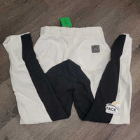 Full Seat Breeches *gc, stains, seam puckers, older, rubs, hairy velcro, dingy
