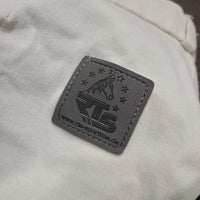 Full Seat Breeches *gc, stains, seam puckers, older, rubs, hairy velcro, dingy
