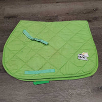 Quilt Jumper Saddle Pad *gc, faded, threads, mnr hair, dirt, stains, rubs, puckers