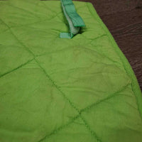 Quilt Jumper Saddle Pad *gc, faded, threads, mnr hair, dirt, stains, rubs, puckers
