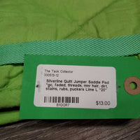 Quilt Jumper Saddle Pad *gc, faded, threads, mnr hair, dirt, stains, rubs, puckers