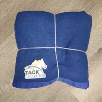 Wool Quarter Sheet, tail *gc, older, hair, pills, mnr puckers, rubs, faded, dirt
