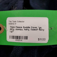 Thick Fleece Saddle Cover *gc, dirty, clumpy, hairy, faded?
