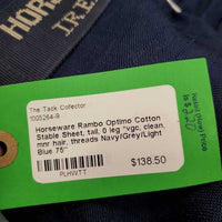 Cotton Stable Sheet, tail, 0 leg *vgc, clean, mnr hair, threads