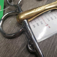 LS Fine Narrow Lozenge French Link Pelham Bit, 0 chain *vgc, scuffs, clean, mnr residue
