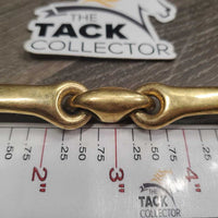 LS Fine Narrow Lozenge French Link Pelham Bit, 0 chain *vgc, scuffs, clean, mnr residue