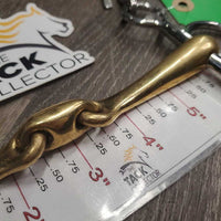 LS Fine Narrow Lozenge French Link Pelham Bit, 0 chain *vgc, scuffs, clean, mnr residue
