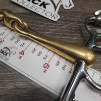 LS Fine Narrow Lozenge French Link Pelham Bit, 0 chain *vgc, scuffs, clean, mnr residue
