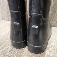 JUNIORS Tall Lined Rubber Riding Boots *vgc, clean, v.mnr dirt, rubs & film
