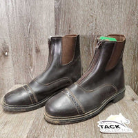 Paddock Boots, Zips, Punched toes *vgc, mnr dusty, scuffs & scratches, dirty edges
