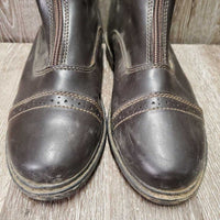 Paddock Boots, Zips, Punched toes *vgc, mnr dusty, scuffs & scratches, dirty edges
