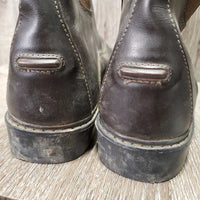 Paddock Boots, Zips, Punched toes *vgc, mnr dusty, scuffs & scratches, dirty edges
