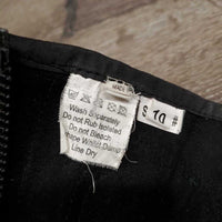 JUNIORS Suede Half Chaps *vgc, clean, rubs, stretched & popped elastics, mnr dirty, unstitched
