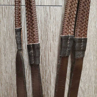 Monocrown Bridle, Crank, Rubber Reins, Buckles *gc, clean, scuffs, scrapes, faded Crank: missing keeper & cut