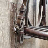 Monocrown Bridle, Crank, Rubber Reins, Buckles *gc, clean, scuffs, scrapes, faded Crank: missing keeper & cut