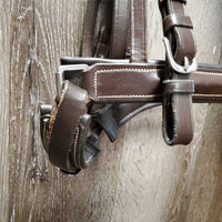 Monocrown Bridle, Crank, Rubber Reins, Buckles *gc, clean, scuffs, scrapes, faded Crank: missing keeper & cut
