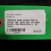 Quilt Jumper Pad, 1x piping *vgc, clean, hair, mnr dirty seams, rubs
