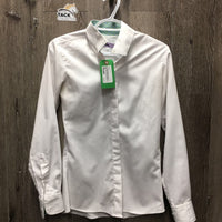 LS Show Shirt, snap collar *vgc, clean, older, pilly inside