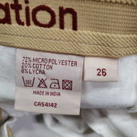 Thick Breeches, Side Zip *vgc, clean, mnr rubs, pills, stain & seam puckers, older
