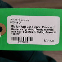 Euroseat Breeches *gc/fair, peeling stickies, mnr hair, puckers & fading
