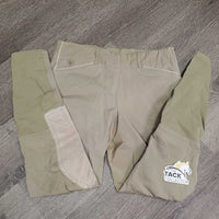 Side Zip Breeches *gc/fair, undone stitching, v.rubbed & pilly, sm holes, older, seam puckers, discolored seat & legs
