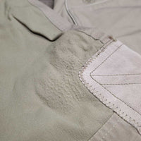 Side Zip Breeches *gc/fair, undone stitching, v.rubbed & pilly, sm holes, older, seam puckers, discolored seat & legs
