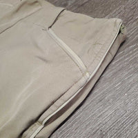 Side Zip Breeches *gc/fair, undone stitching, v.rubbed & pilly, sm holes, older, seam puckers, discolored seat & legs
