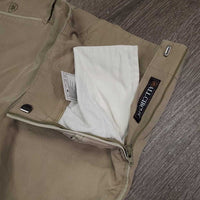 Side Zip Breeches *gc/fair, undone stitching, v.rubbed & pilly, sm holes, older, seam puckers, discolored seat & legs
