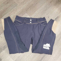 Euroseat Breeches *gc/fair, v.faded, seam puckers, rubs, pills, stretched/puckers
