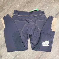 Euroseat Breeches *gc/fair, v.faded, seam puckers, rubs, pills, stretched/puckers

