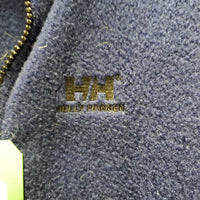 Fleece Vest, zipper *gc, clumpy, hairy, wavy zipper, shrunk?
